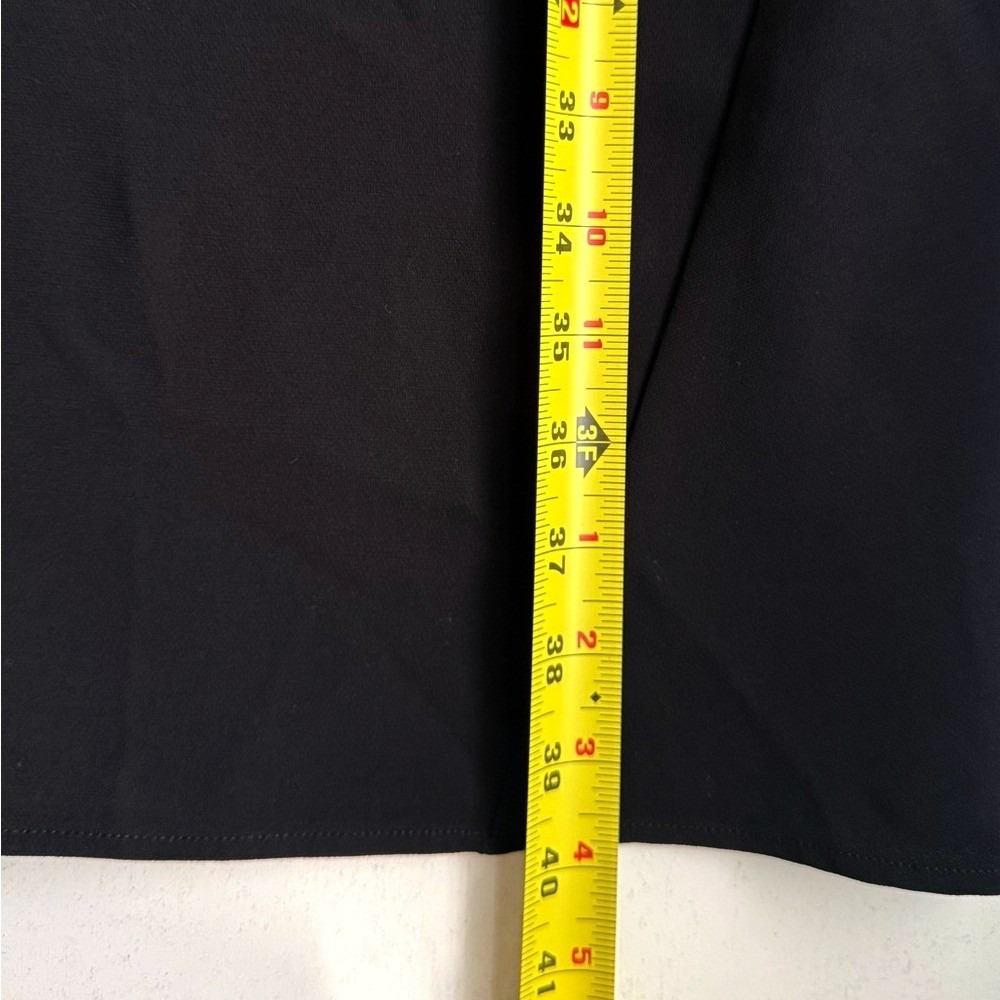 MM.LaFleur Etsuko Black Shift Dress Short Sleeve Boat Neck Size +2 - Picture 8 of 8